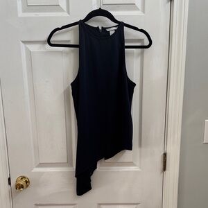 H&M High Neck Navy Blue Tank Top (size 6)